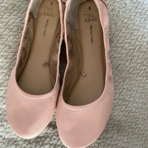 Pink flats